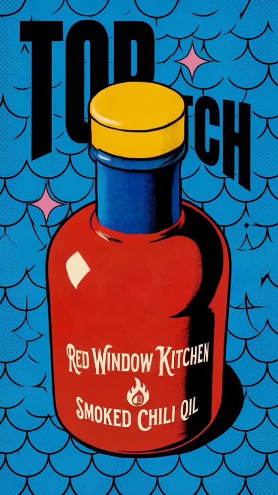 Red Window Kitchen — Póster en movimiento